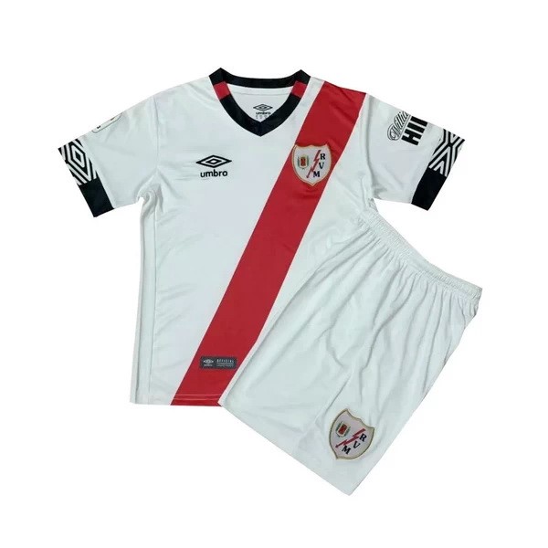 Maillot Football Rayo Vallecano Domicile Enfant 2020-21 Blanc